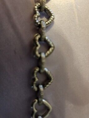 Delicate Heart Link Bracelet - Gold